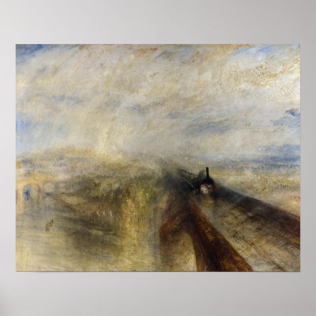 William Turner - Rain, Steam and Speed Poster (Front)