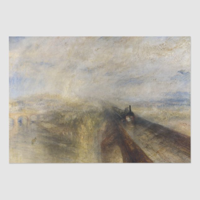 William Turner - Rain, Steam and Speed Tissue Paper (Front)
