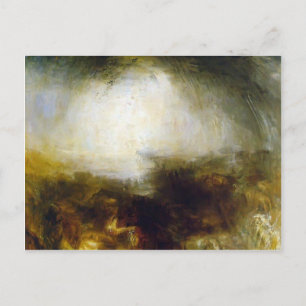 William Turner-Shade & Darkness,Evening of Deluge Postcard