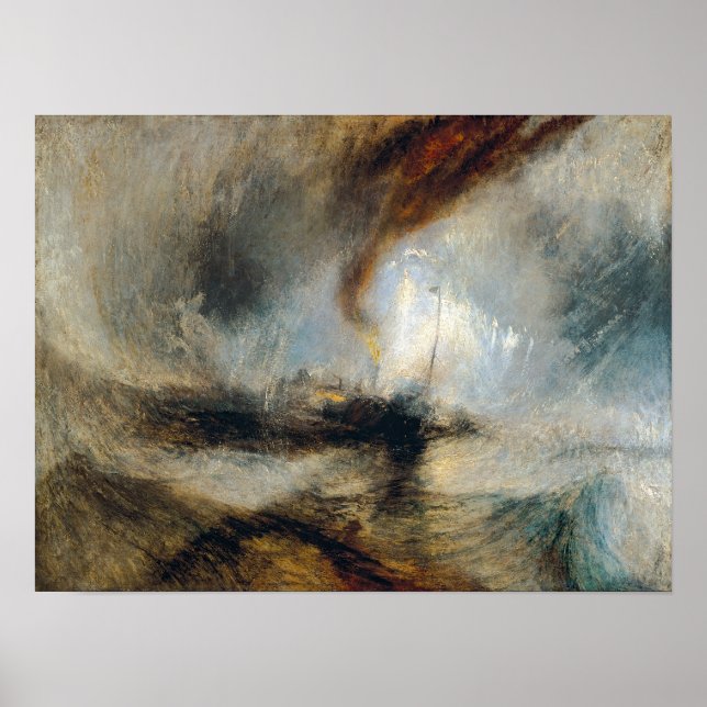 William Turner - Snow Storm Poster (Front)