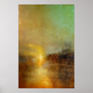 William Turner Sunset Abstract Painting Fine Art Poster