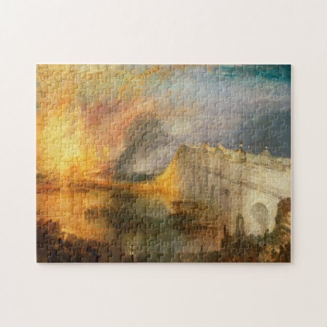 William Turner - The Burning of the Parliament Jigsaw Puzzle (Horizontal)