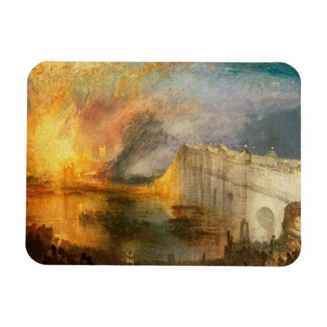 William Turner - The Burning of the Parliament Magnet (Horizontal)