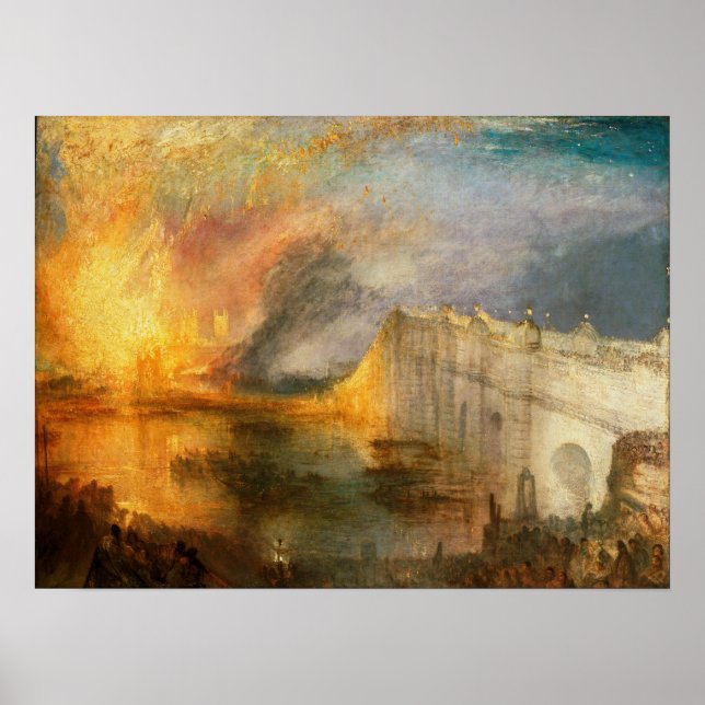 William Turner - The Burning of the Parliament Poster (Front)