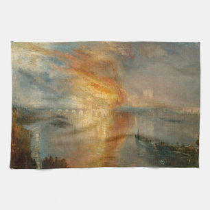 William Turner - The Burning of the Parliament Tea Towel