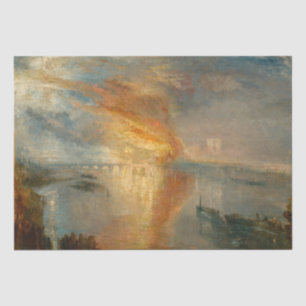 William Turner - The Burning of the Parliament Tissue Paper