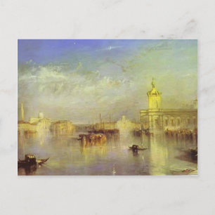 William Turner- The Dogana, San Giorgio, Citella Postcard