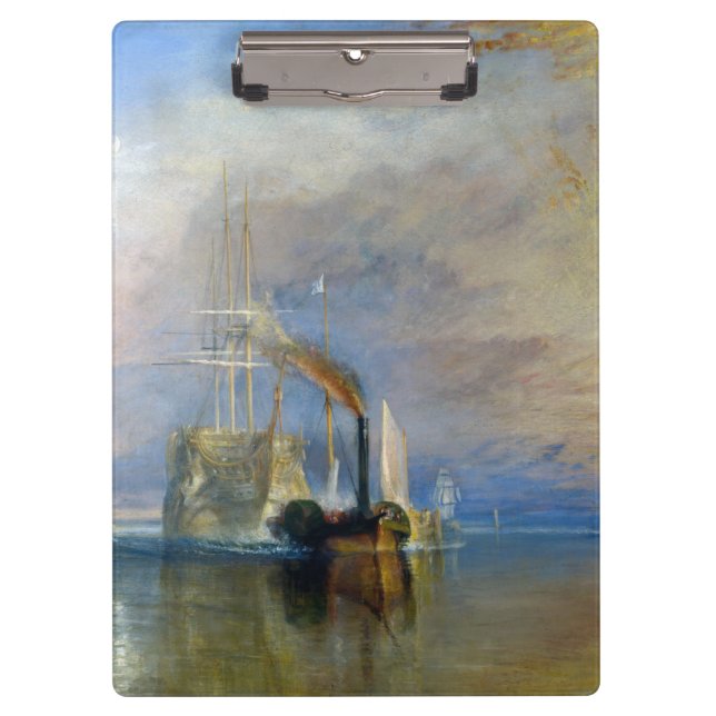 William Turner - The Fighting Temeraire Clipboard (Front)