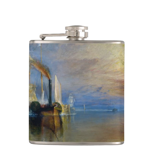 William Turner - The Fighting Temeraire Hip Flask (Front)