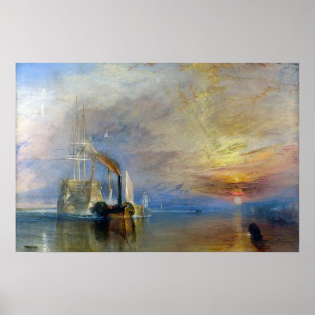 William Turner - The Fighting Temeraire Poster (Front)