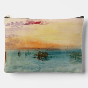 William Turner - The Lagoon near Venice at Sunset Accessory Pouch
