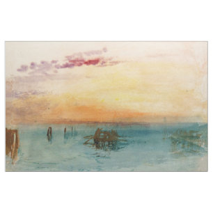 William Turner - The Lagoon near Venice at Sunset Fabric