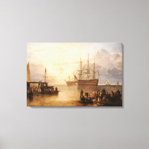 William Turner - The Sun Setting Through Vapour Canvas Print
