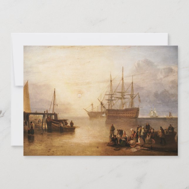 William Turner - The Sun Setting Through Vapour Thank You Card (Front)