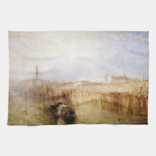 William Turner - Venice Quay, Ducal Palace Tea Towel