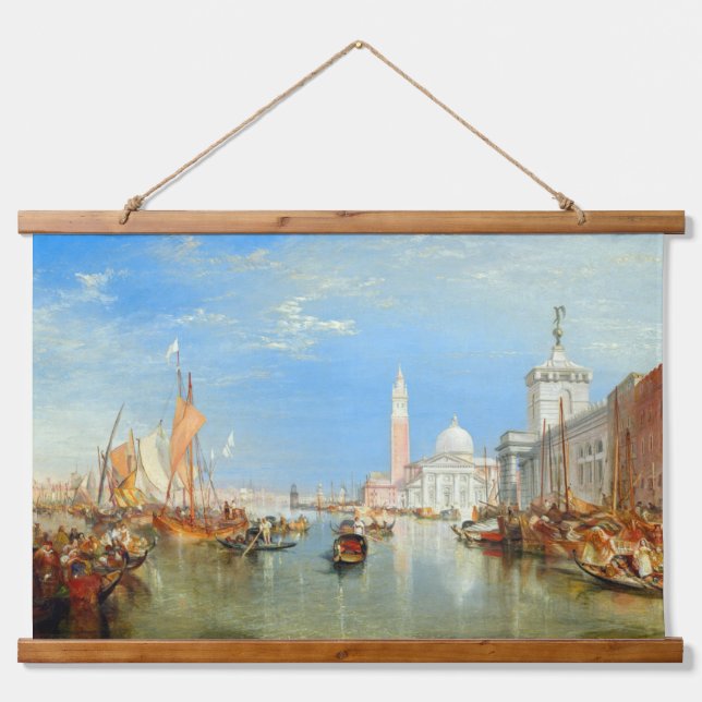 William Turner - Venice, The Dogana & San Giorgio Hanging Tapestry (Front)
