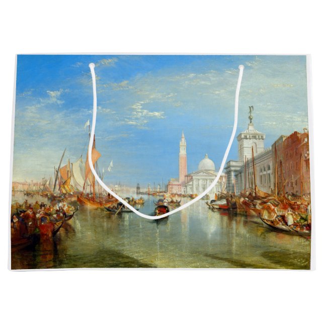 William Turner - Venice, The Dogana & San Giorgio Large Gift Bag (Front)
