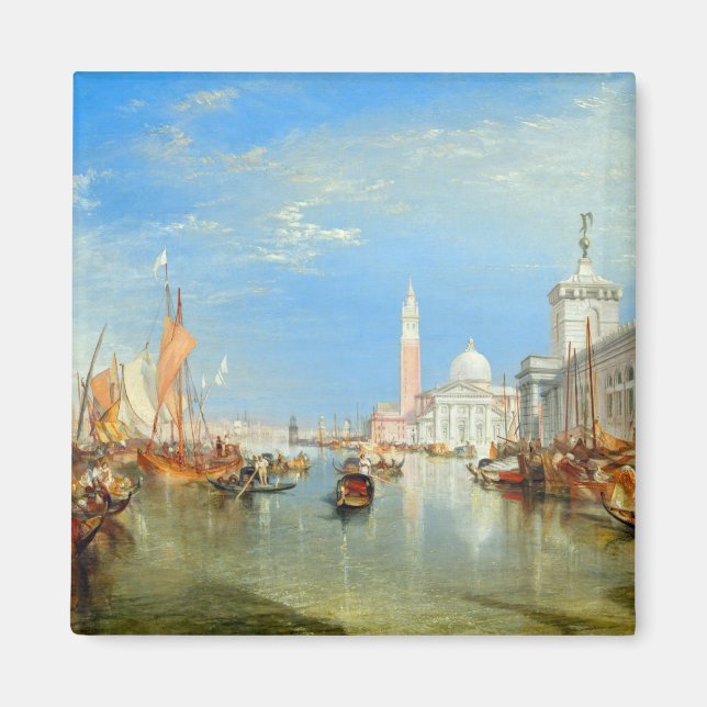 William Turner - Venice, The Dogana & San Giorgio Magnet (Front)