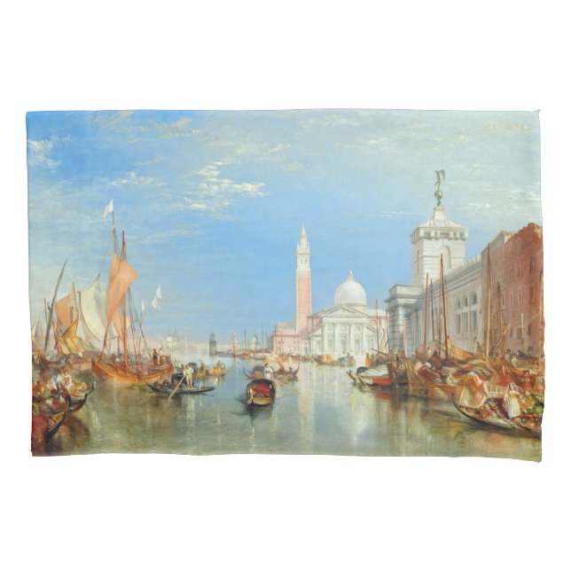 William Turner - Venice, The Dogana & San Giorgio Pillowcase (Front)