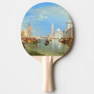 William Turner - Venice, The Dogana & San Giorgio Ping Pong Paddle