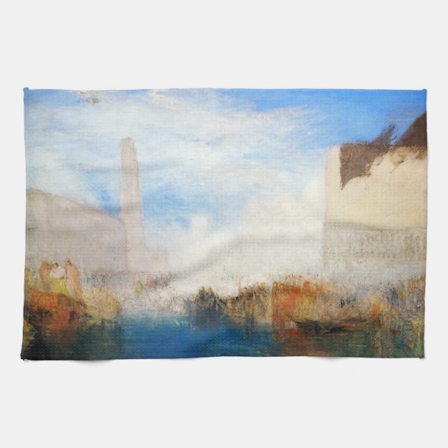 William Turner - Venice, the Piazzetta Tea Towel (Horizontal)