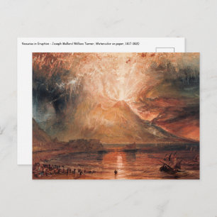 William Turner - Vesuvius in Eruption Postcard