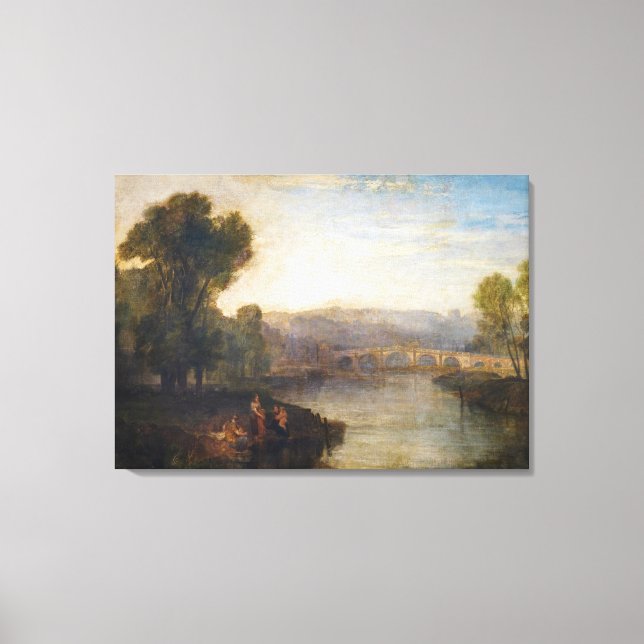 William Turner - View of Richmond Hill and Bridge Canvas Print (Front)