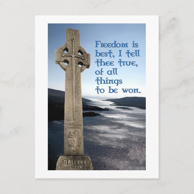 William Wallace Scottish Freedom Postcard (Front)