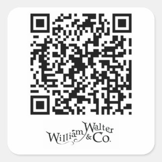 William Walter and Co QR Code Sticker