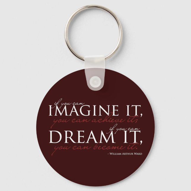 William Ward Imagine Quote Key Ring (Front)
