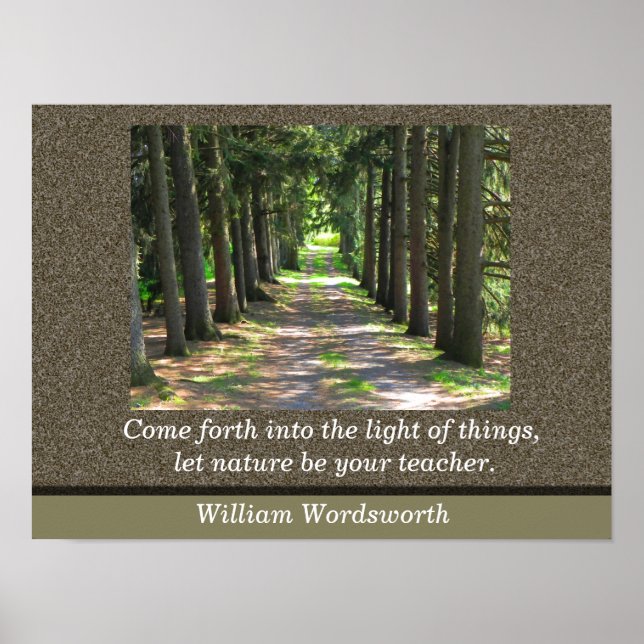 William Wordsworth quote - Art Print (Front)