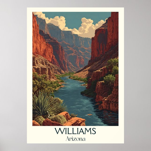 Williams Arizona Vintage Poster | Retro Gateway (Front)