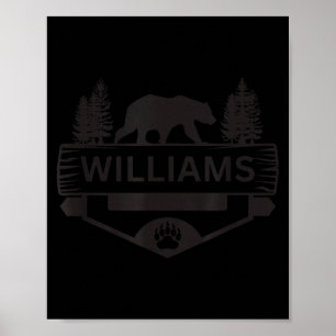 Williams arizona wildlife bear hiking camping poster
