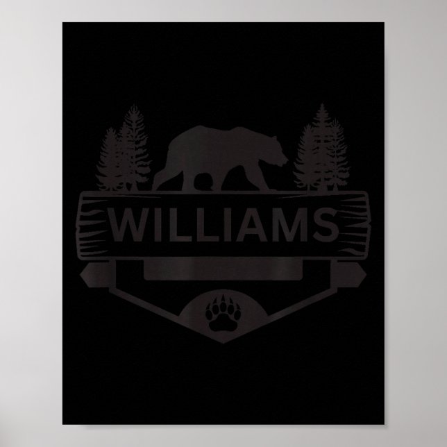 Williams arizona wildlife bear hiking camping poster (Front)