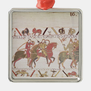 William's  army going to Mont Saint-Michel Metal Tree Decoration