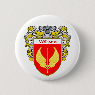 Williams Coat of Arms (Mantled) 6 Cm Round Badge