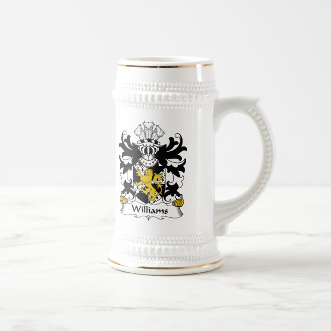 Williams Family Crest Beer Stein (Right)