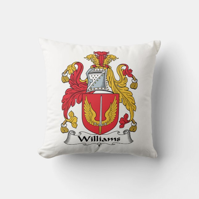 Williams Family Crest Cushion (Front)