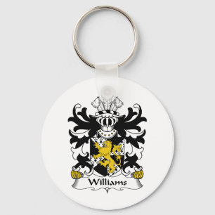Williams Family Crest Key Ring