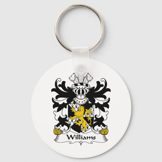 Williams Family Crest Key Ring (Front)