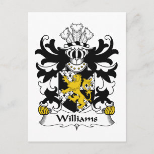 Williams Family Crest Postcard