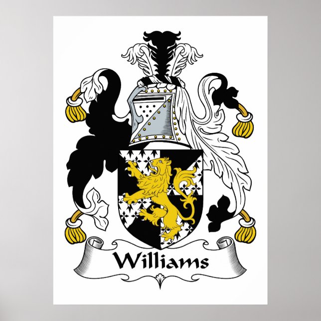 Williams Family Crest Poster (Front)