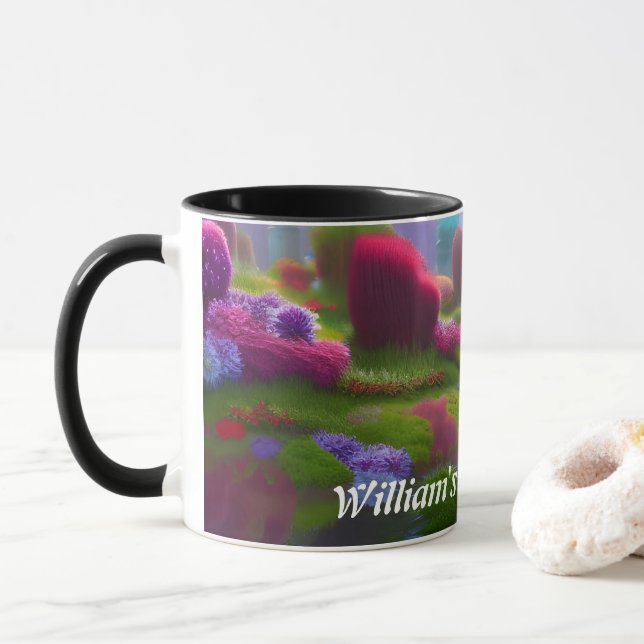 William's Morning Tea Personalised Customisable Mug (With Donut)