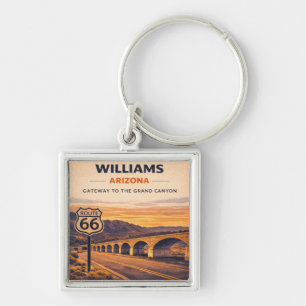 Williams Route 66 Grand Canyon Travel Keepsake Key Ring