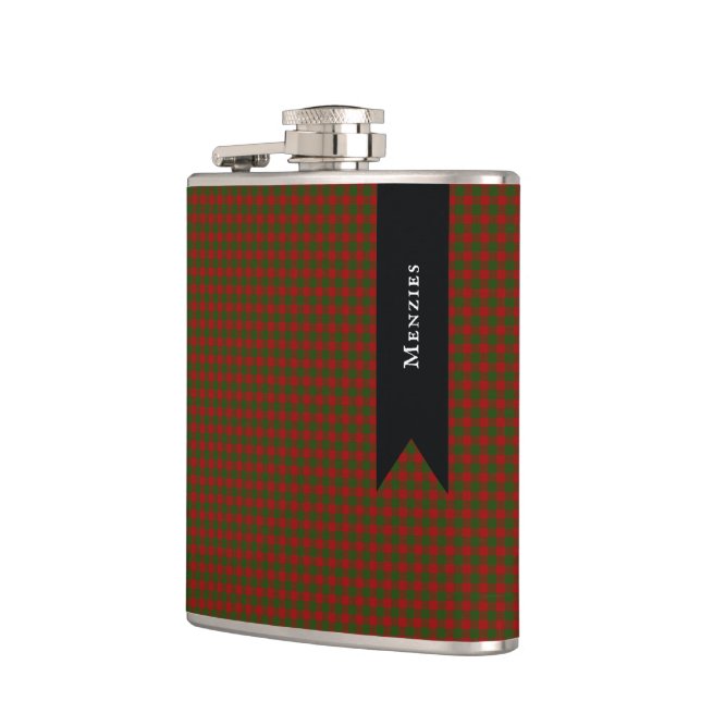 Williams Wilson & Sons No. 99 Plaid Pattern Tartan Hip Flask (Left)
