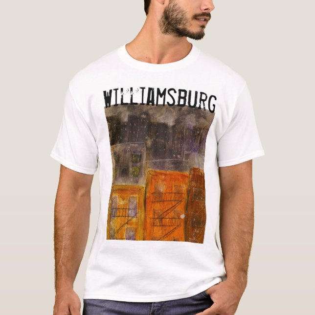 williamsburg brooklyn men's t-shirt (Front)