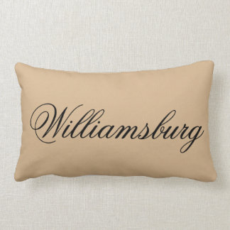 Williamsburg Tan Colonial Style Lumbar Cushion