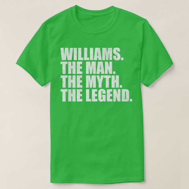 WilliamsWilliams Name Williams given name T-Shirt (Design Front)