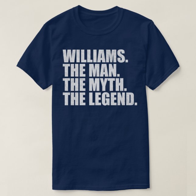 WilliamsWilliams Name Williams given name T-Shirt (Design Front)
