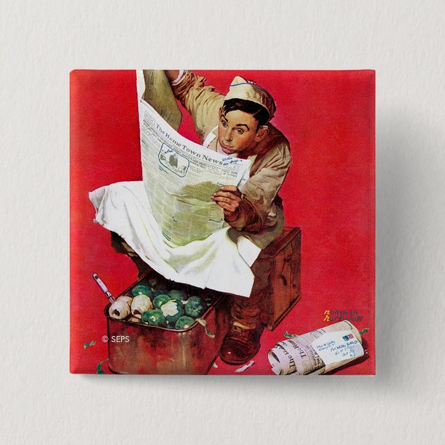 Willie Gillis on K.P 15 Cm Square Badge (Front)